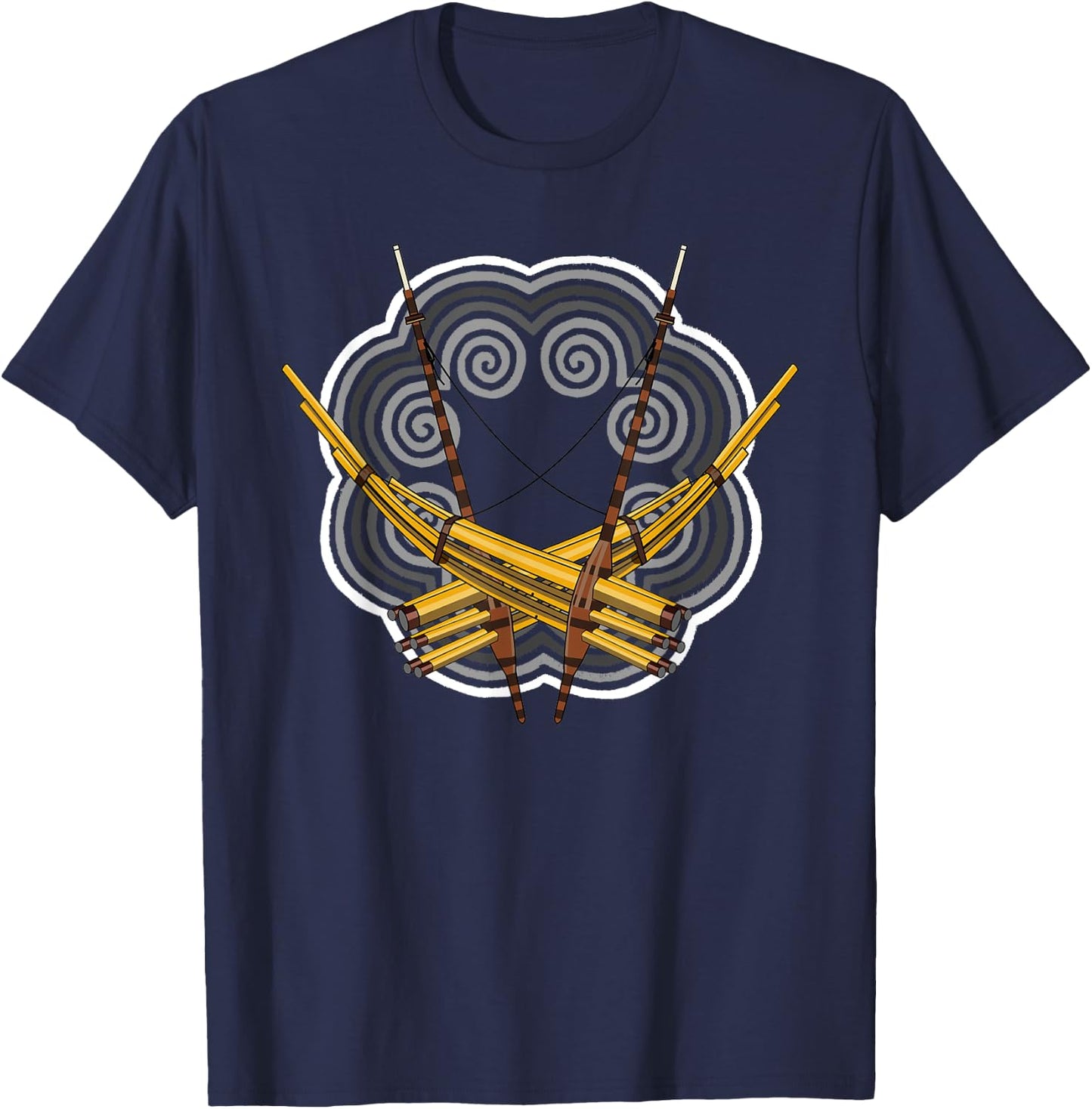 Hmong Hmoob Qeej T-Shirt - T-Shirt | Navy