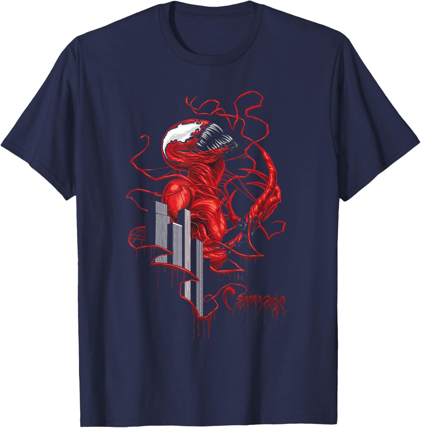 Marvel Comics Rise of Carnage Graphic Center Icon T-Shirt - T-Shirt | Navy