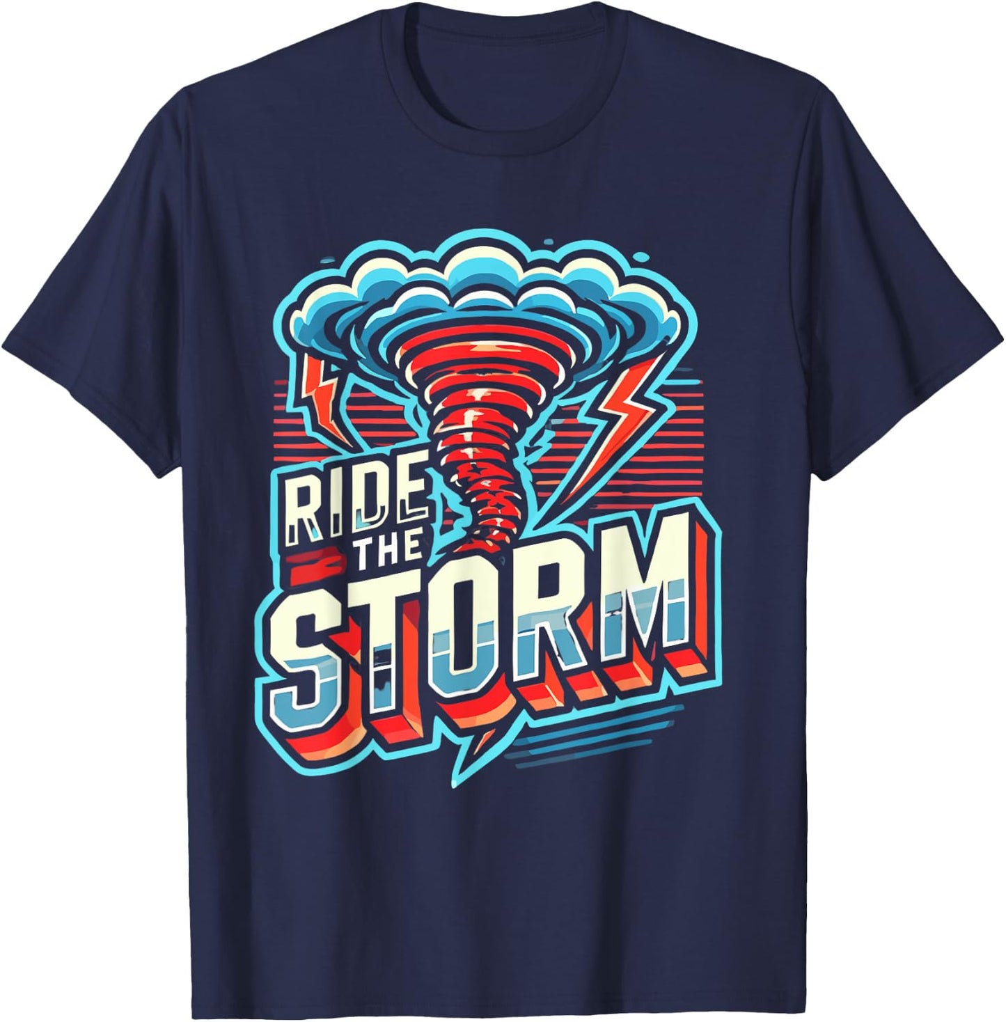 Tornado Costume Tornado Chasers Storm Hunter Storm Tornado T-Shirt - T-Shirt | Navy