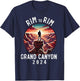 Rim - Rim Grand Canyon, I Hiked The Grand Canyon 2024 T-Shirt - T-Shirt | Navy