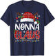 Nonna Claus Christmas Lights Pajama Family Matching T-Shirt - T-Shirt | Navy