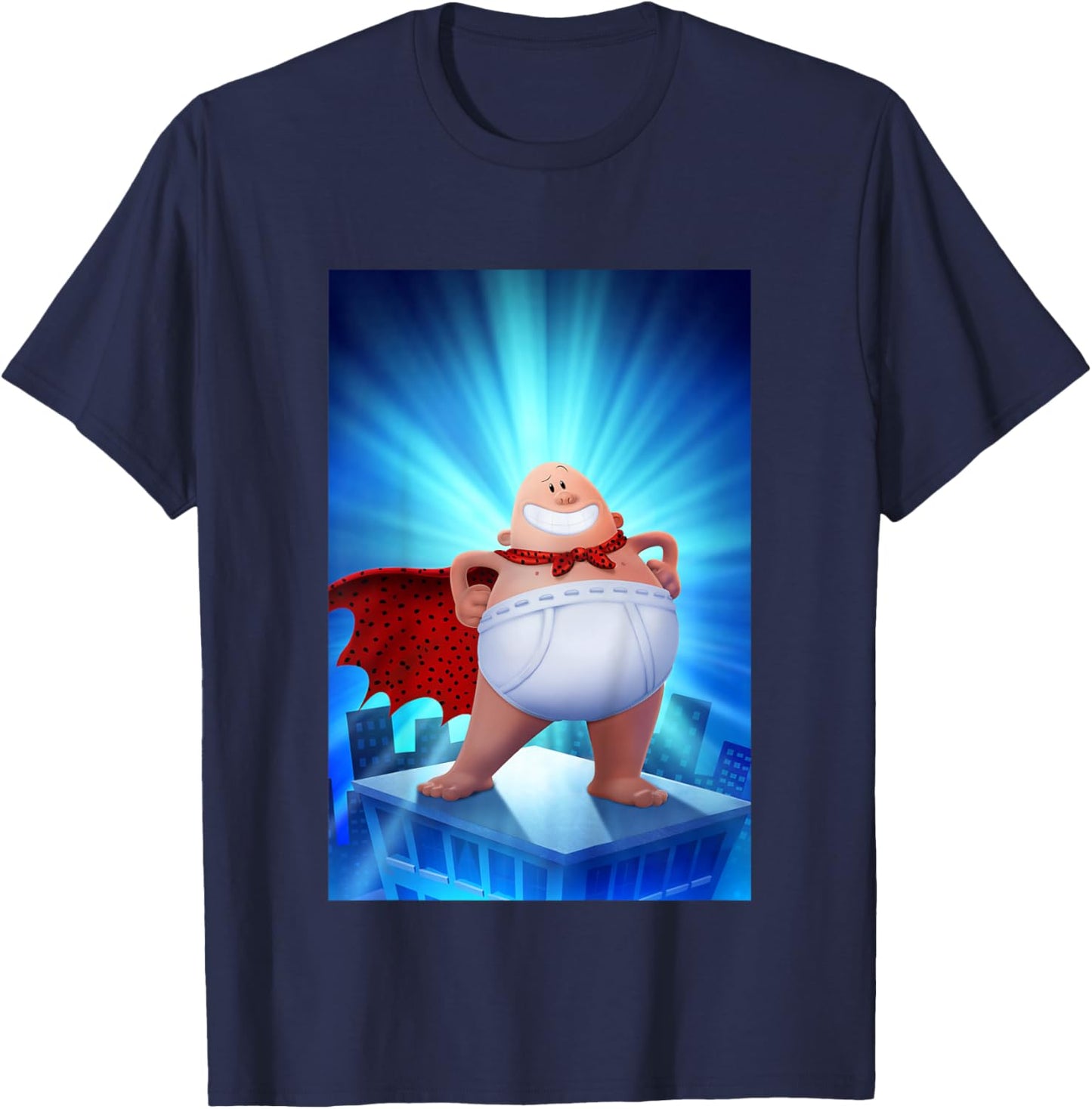 DreamWorks Captain Underpants Iconic Pose T-Shirt - T-Shirt | Navy