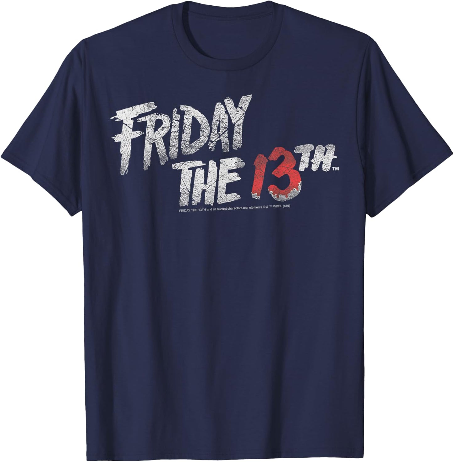 Friday The 13th Stacked Logo T-Shirt - T-Shirt | Navy