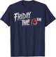 Friday The 13th Stacked Logo T-Shirt - T-Shirt | Navy