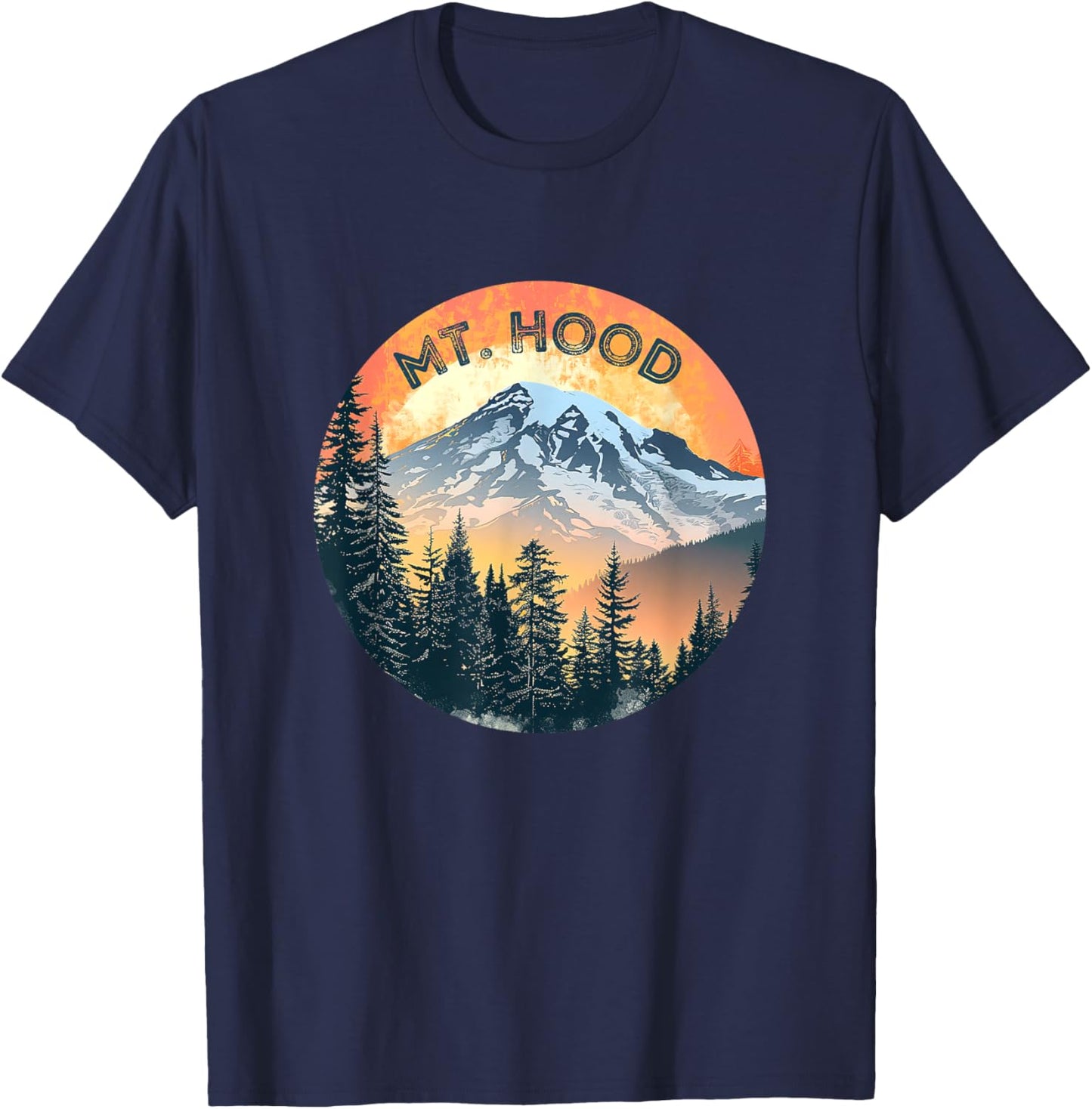 Mount Hood Souvenir / Mt. Hood T-Shirt - T-Shirt | Navy