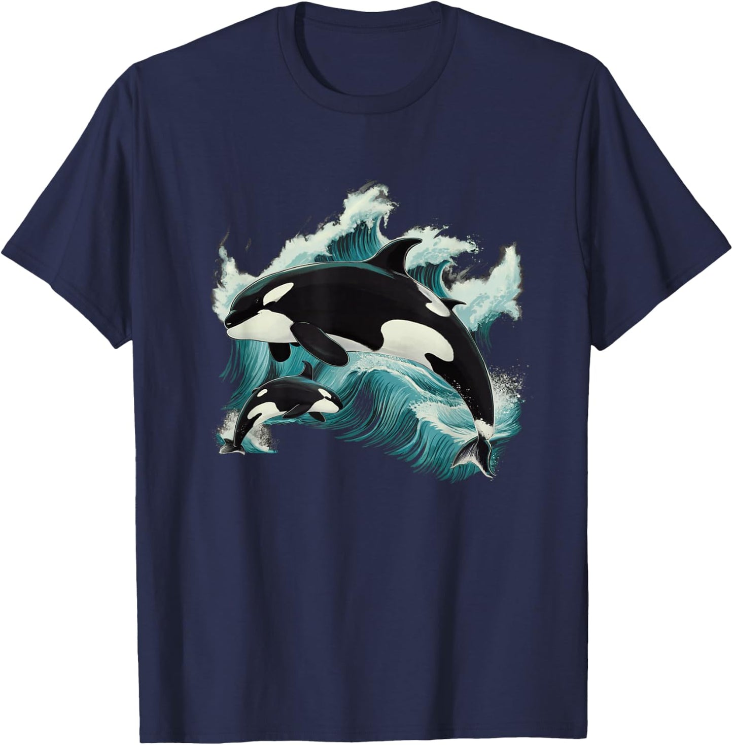 Kids Whale Orca T-Shirt - T-Shirt | Navy