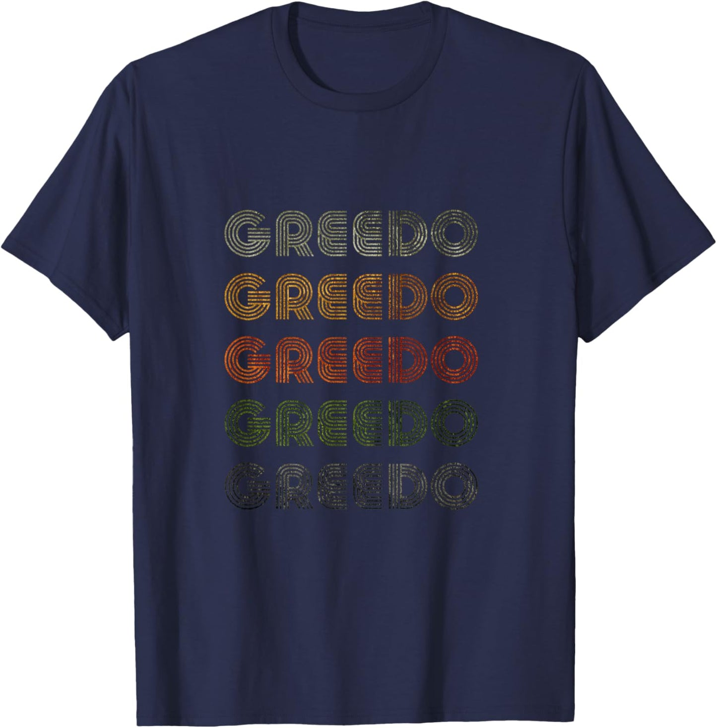 Love Heart Greedo Grunge Vintage Style Black Greedo T-Shirt - T-Shirt | Navy