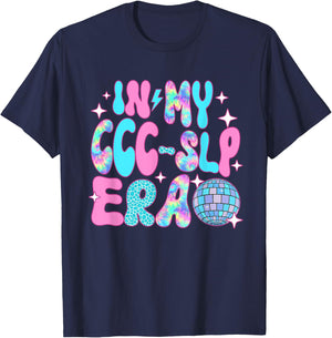 Disco In My CCC-SLP Era T-Shirt - T-Shirt | Navy