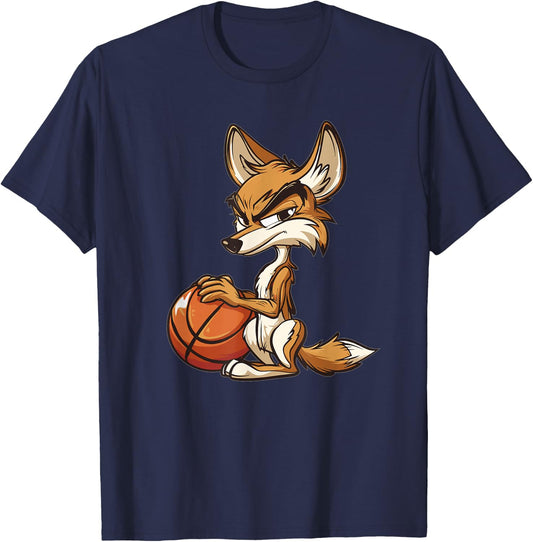 Kids Basketball Coyote T-Shirt - T-Shirt | Navy