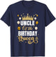 Uncle Of The Birthday Queen Women Girls Bday Party T-Shirt - T-Shirt | Navy