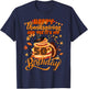 Happy Thanksgiving And Yes It's My 50th Birthday Cute Turkey T-Shirt - T-Shirt | Navy