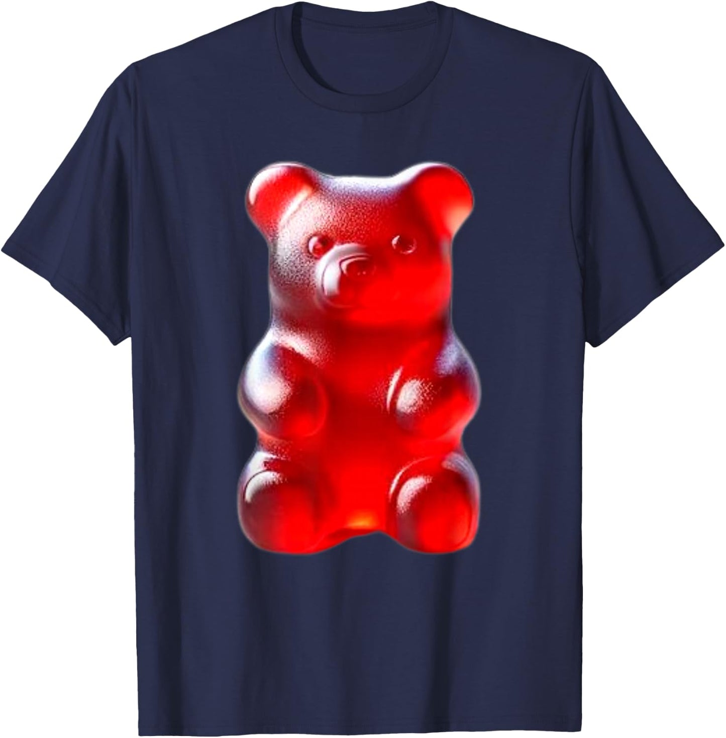 Red Gummy Bear T-Shirt - T-Shirt | Navy