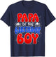 PAPA of the Birthday Boy Costume Spider Web Birthday Party T-Shirt - T-Shirt | Navy