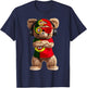 Portugal Flag Souvenirs Bear Outfit Products Portuguese T-Shirt - T-Shirt | Navy
