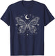 Heavenly Butterfly Graphic Design and T-Shirt - T-Shirt | Navy