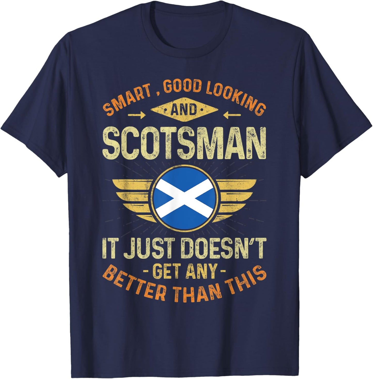 Scotland Flag Proud Scotsmen Men & Women T-Shirt - T-Shirt | Navy