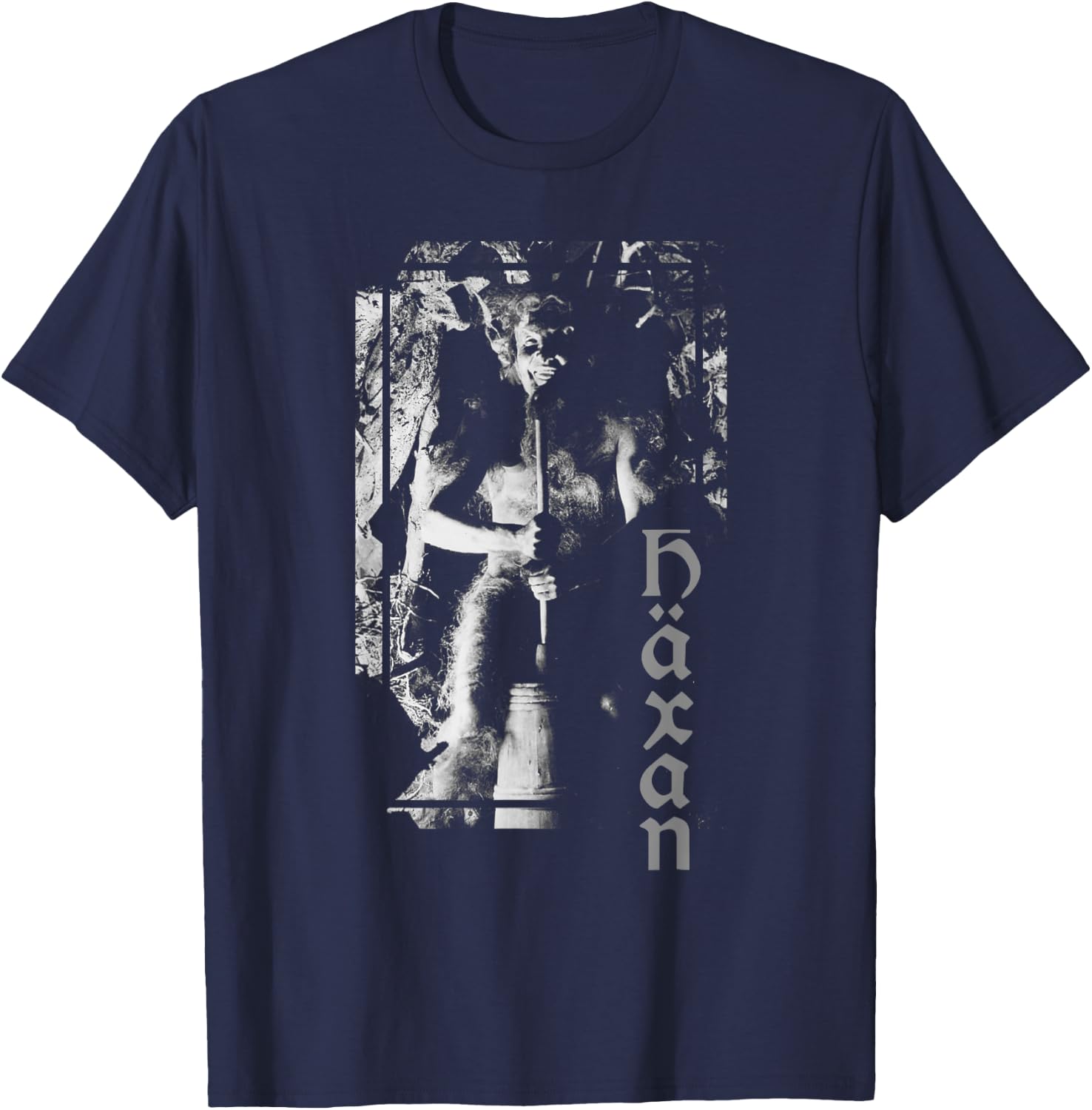Häxan (1922) Witchcraft through the Ages Devil Satan Sabbath T-Shirt - T-Shirt | Navy