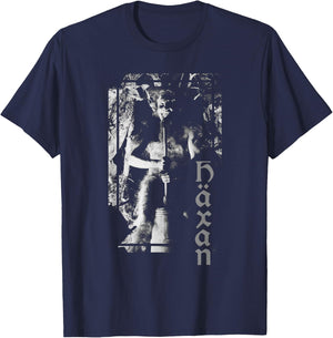 Häxan (1922) Witchcraft through the Ages Devil Satan Sabbath T-Shirt - T-Shirt | Navy