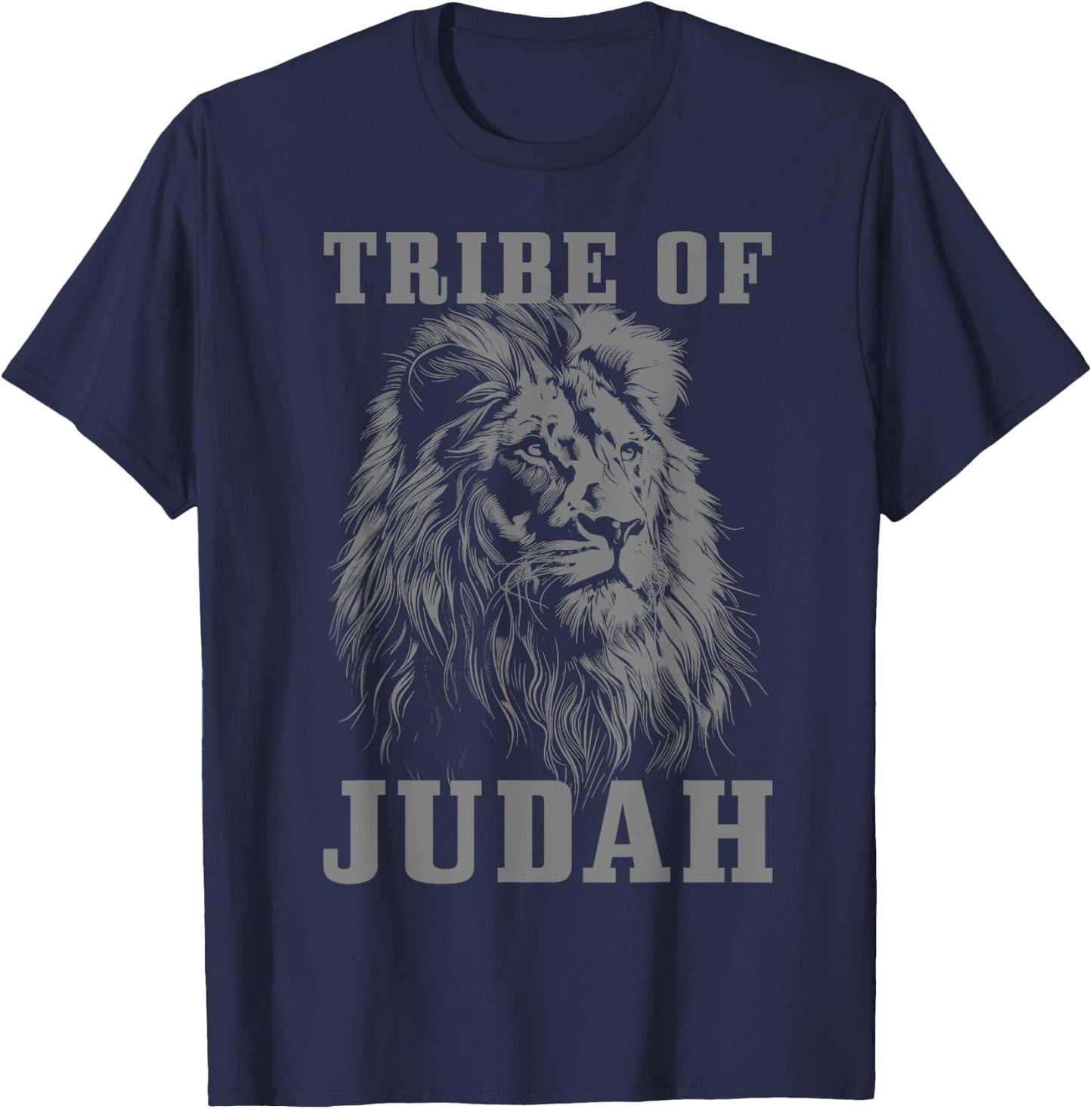 Lion Of Judah Tribe Hebrew Israelite Christian Jewish YHWH T-Shirt - T-Shirt | Navy