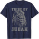 Lion Of Judah Tribe Hebrew Israelite Christian Jewish YHWH T-Shirt - T-Shirt | Navy