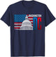 Washington DC Capitol Hill American Flag USA Pride Souvenir T-Shirt - T-Shirt | Navy