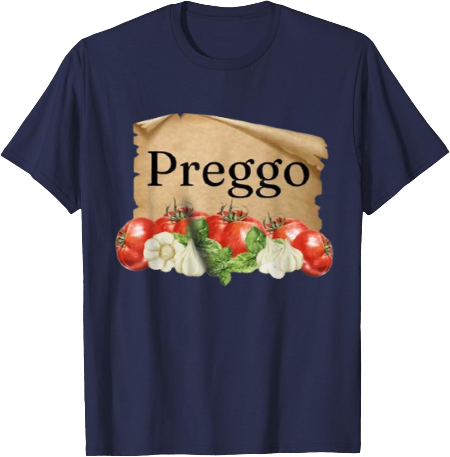 Preggo Sauce Cute Preggers Costume Pregnancy Announcement T-Shirt - T-Shirt | Navy