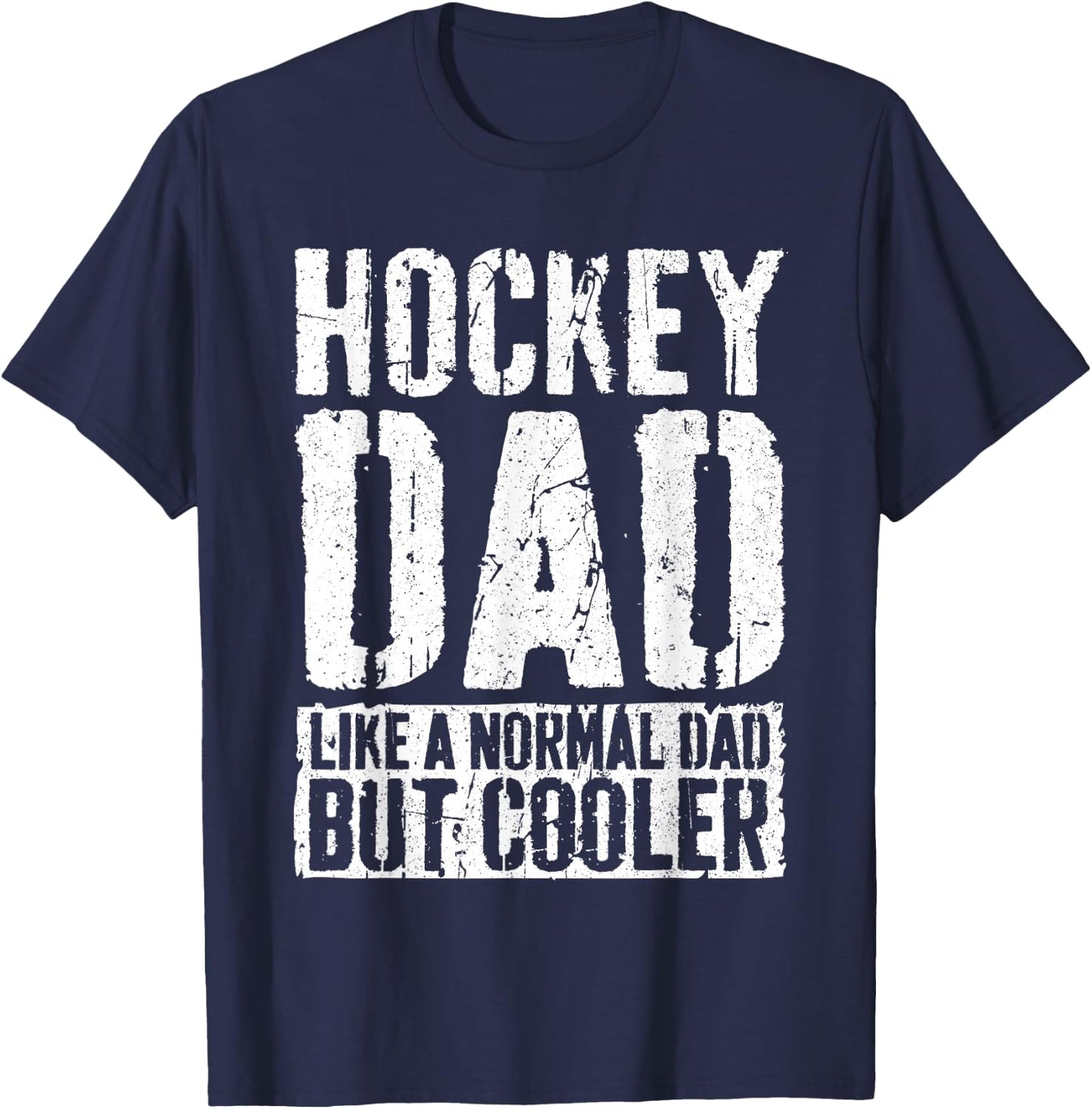 Hockey Dad Shirt Men Fathers Day Hockey Dad T-Shirt - T-Shirt | Navy