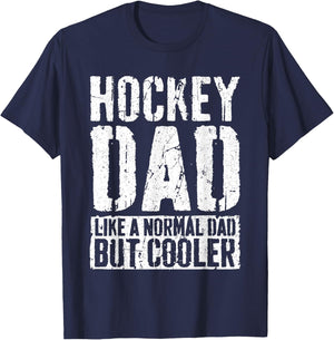 Hockey Dad Shirt Men Fathers Day Hockey Dad T-Shirt - T-Shirt | Navy