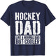 Hockey Dad Shirt Men Fathers Day Hockey Dad T-Shirt - T-Shirt | Navy