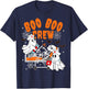 Boo Boo Crew Halloween Ghost Nurse Pediatric Nurse OR Nurse T-Shirt - T-Shirt | Navy