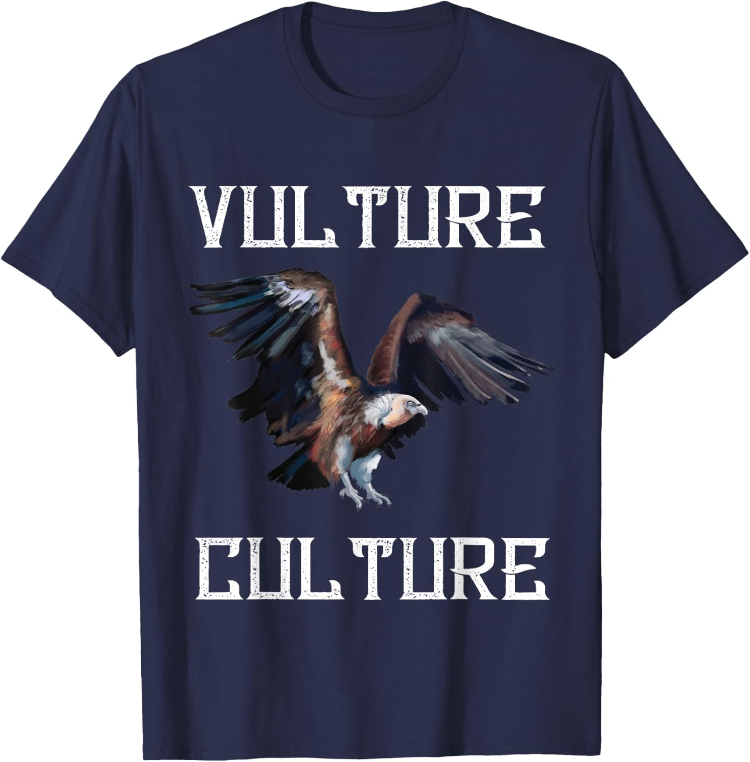 Vulture Culture Ornithology Turkey Vulture Bird Vulture T-Shirt - T-Shirt | Navy