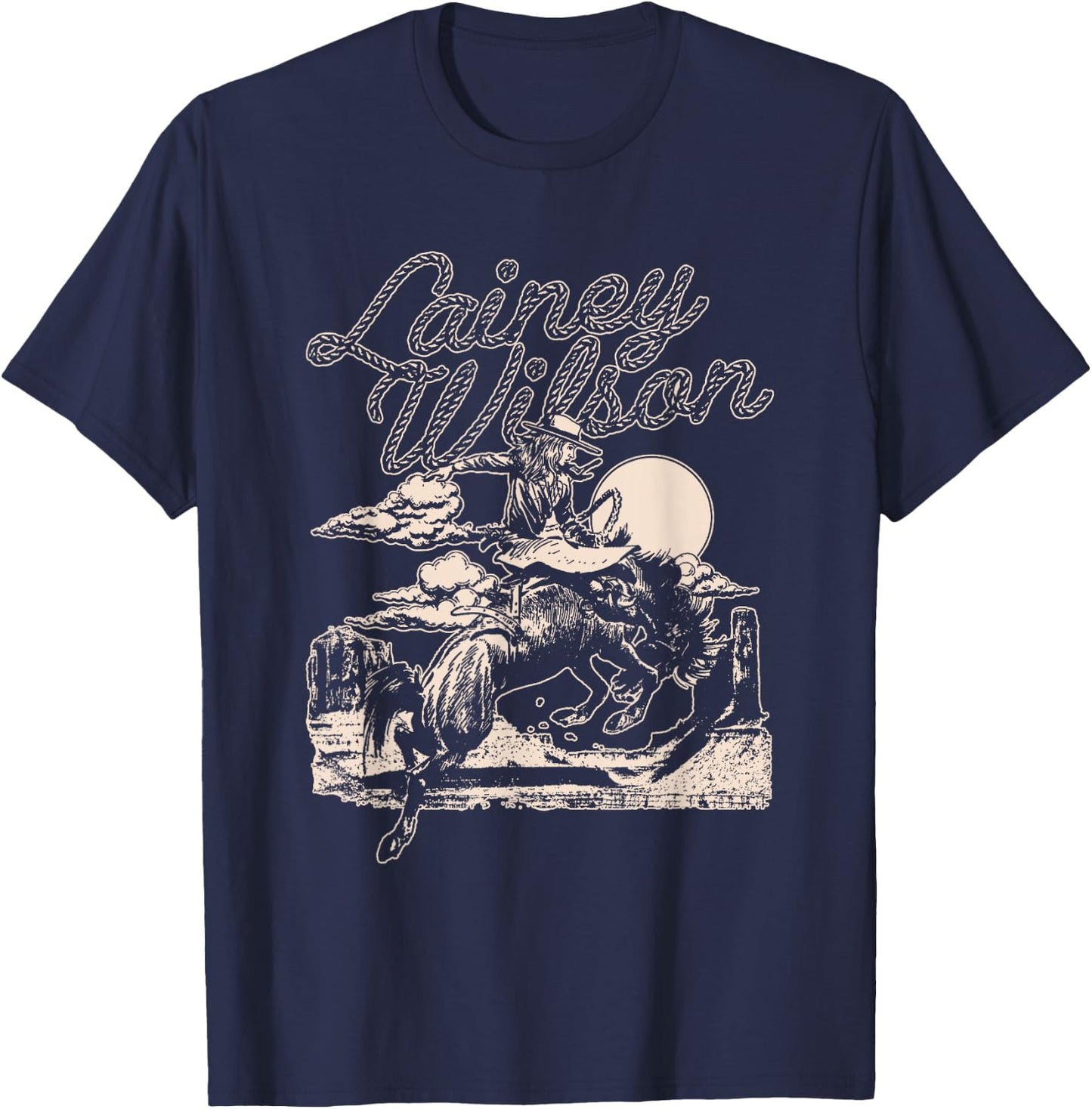 Lainey Wilson - Horse T-Shirt - T-Shirt | Navy