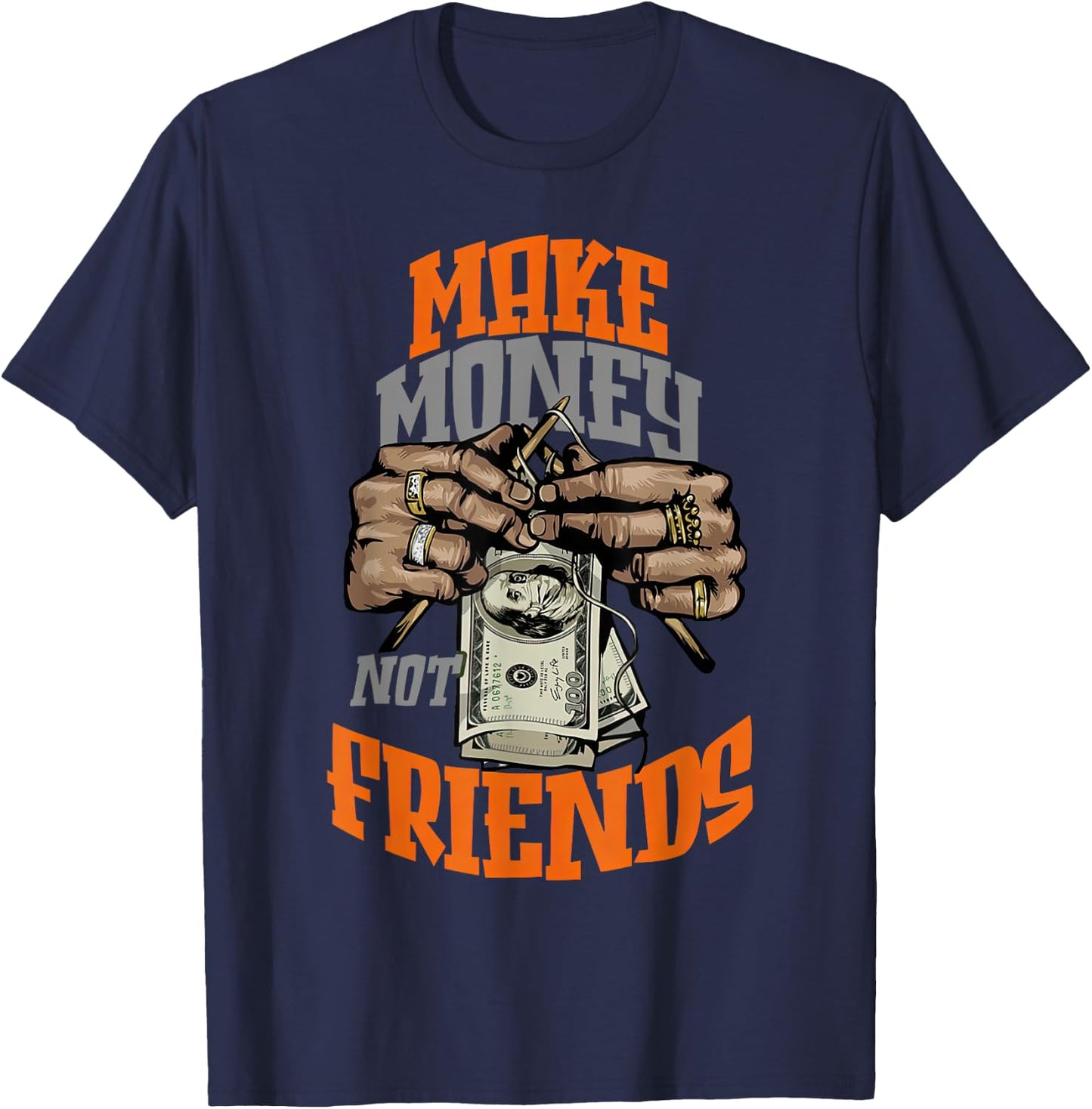 Olive Army Solar Orange Color Match T-Shirt - T-Shirt | Navy