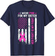 My Sister Her Fight Is My Fight Breast Cancer USA Flag Pink T-Shirt - T-Shirt | Navy