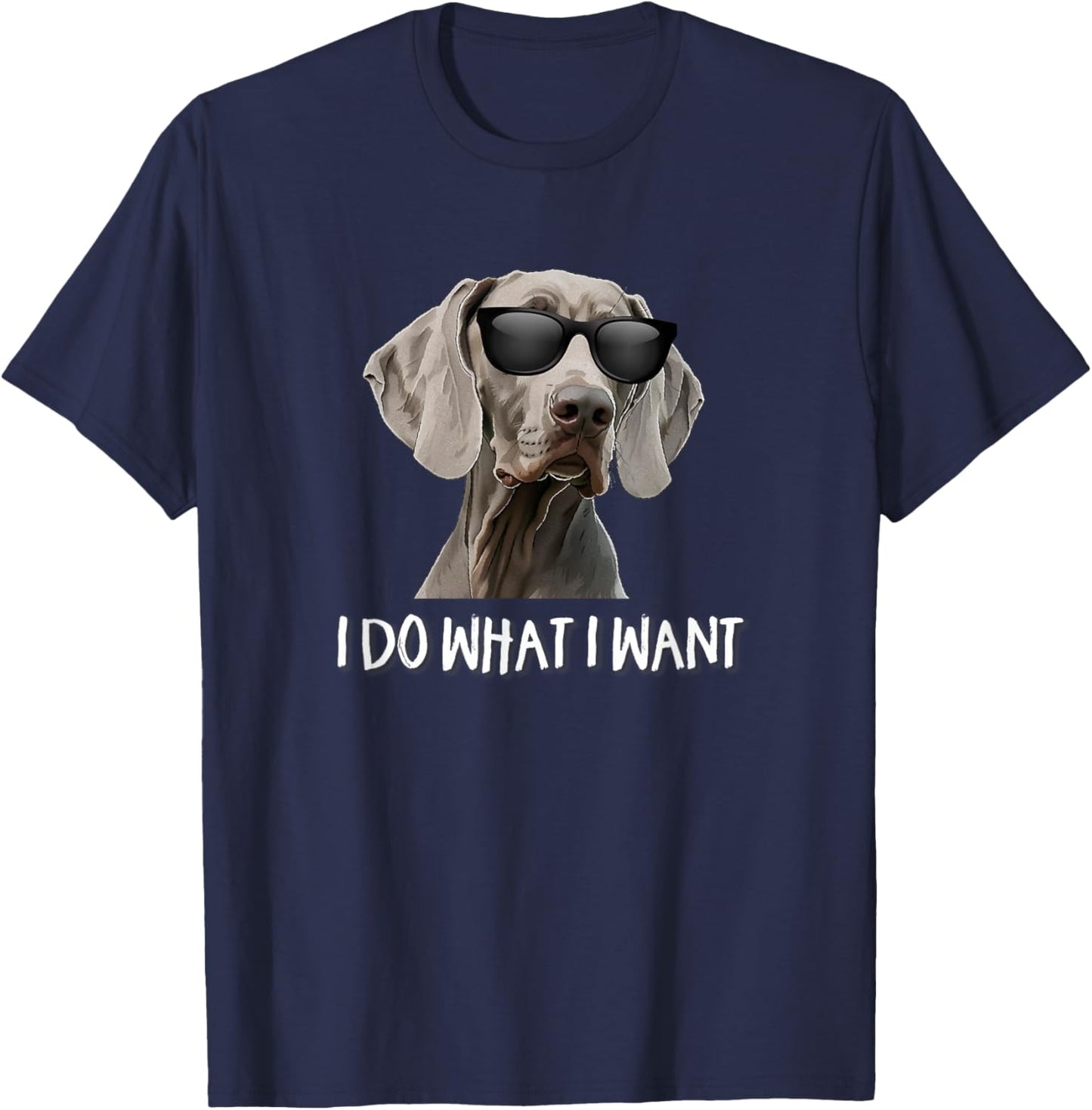 Kids Cute Do What I Want Weimaraner Lover T-Shirt - T-Shirt | Navy