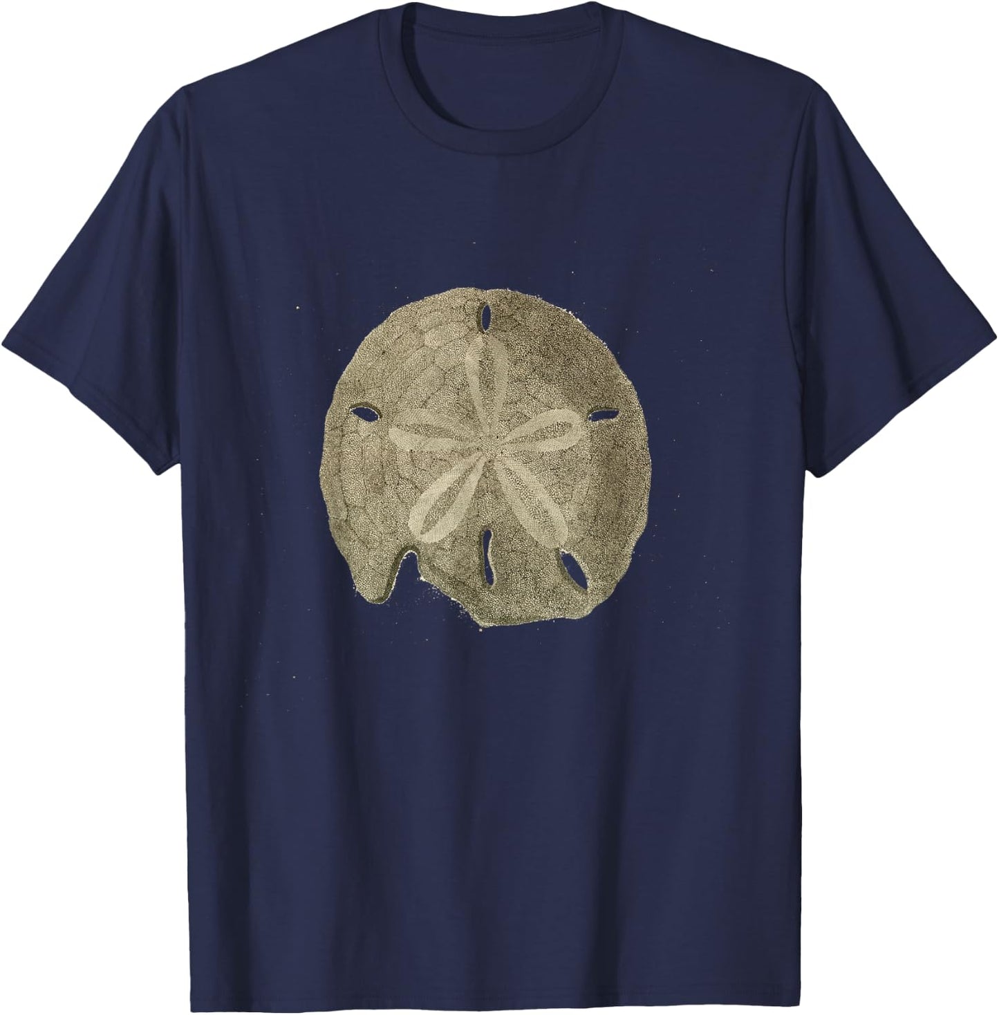 Vintage Sand Dollar Illustration (1799) T-Shirt - T-Shirt | Navy