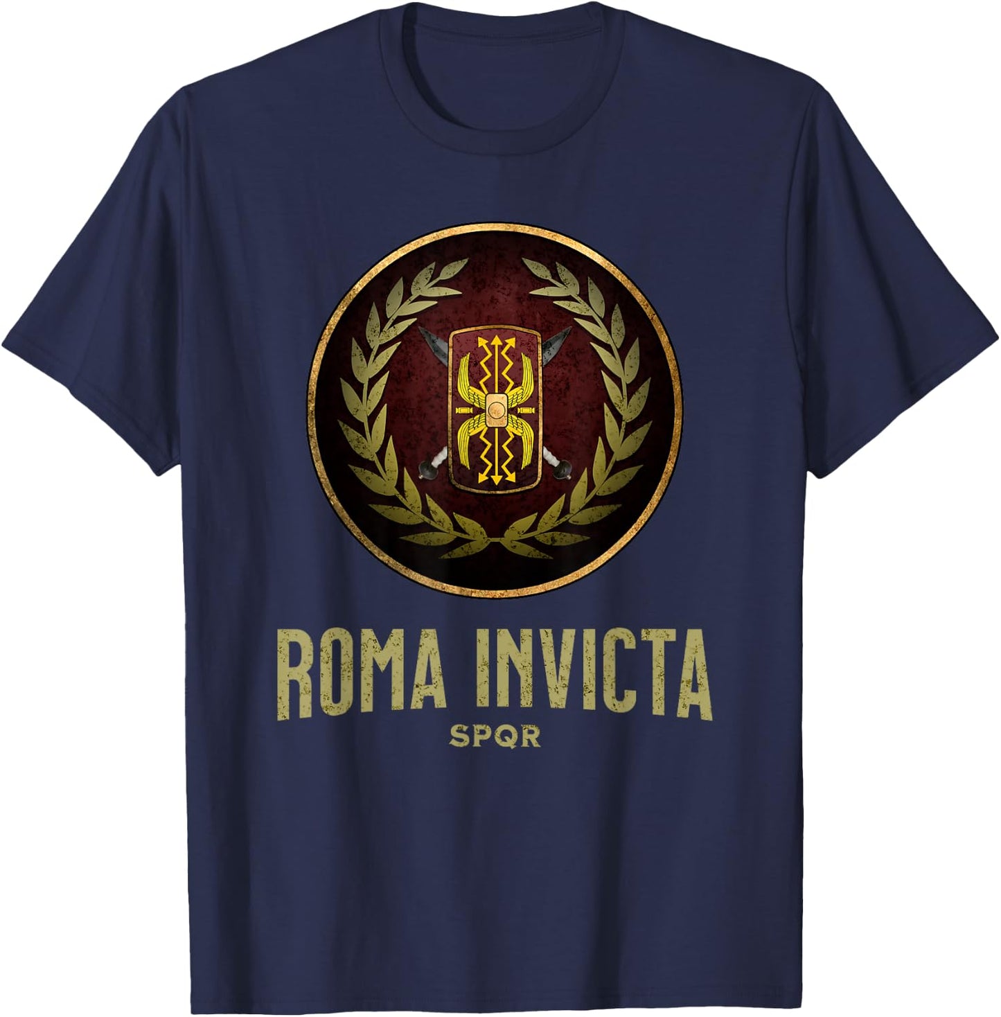 Roma Invicta SPQR Roman Legionary T-Shirt - T-Shirt | Navy