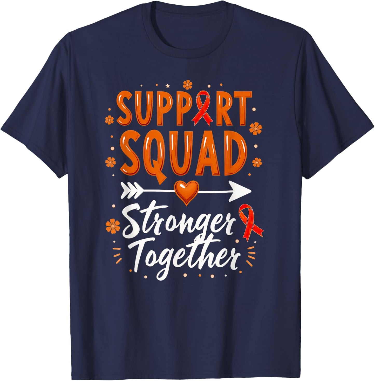 Support Squad CRPS Awareness T-Shirt - T-Shirt | Navy