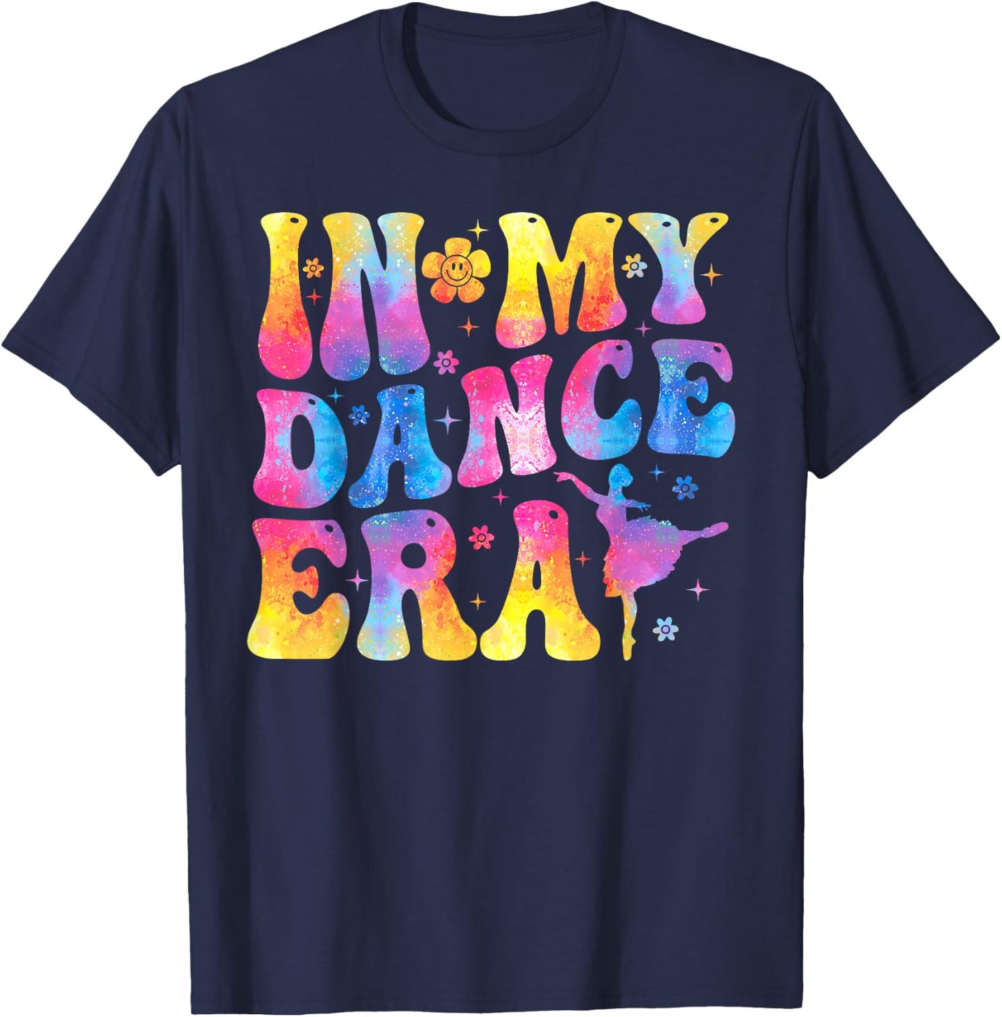 Retro In My Dance Era Ballet Dancer Girls T-Shirt - T-Shirt | Navy
