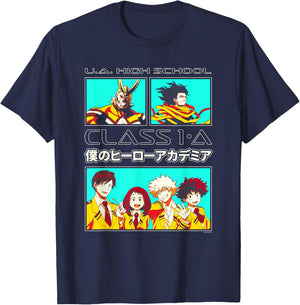 My Hero Academia Class 1-A Students Anime T-Shirt - T-Shirt | Navy