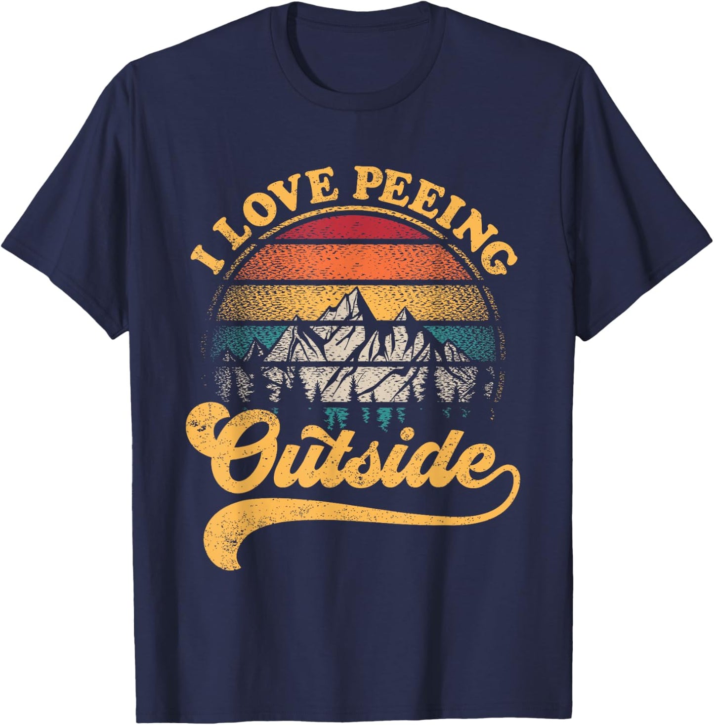 Funny Hiking Camping T-Shirt - T-Shirt | Navy