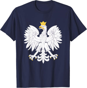 Poland Flag Pride Eagle Polish Roots Polska T-Shirt - T-Shirt | Navy