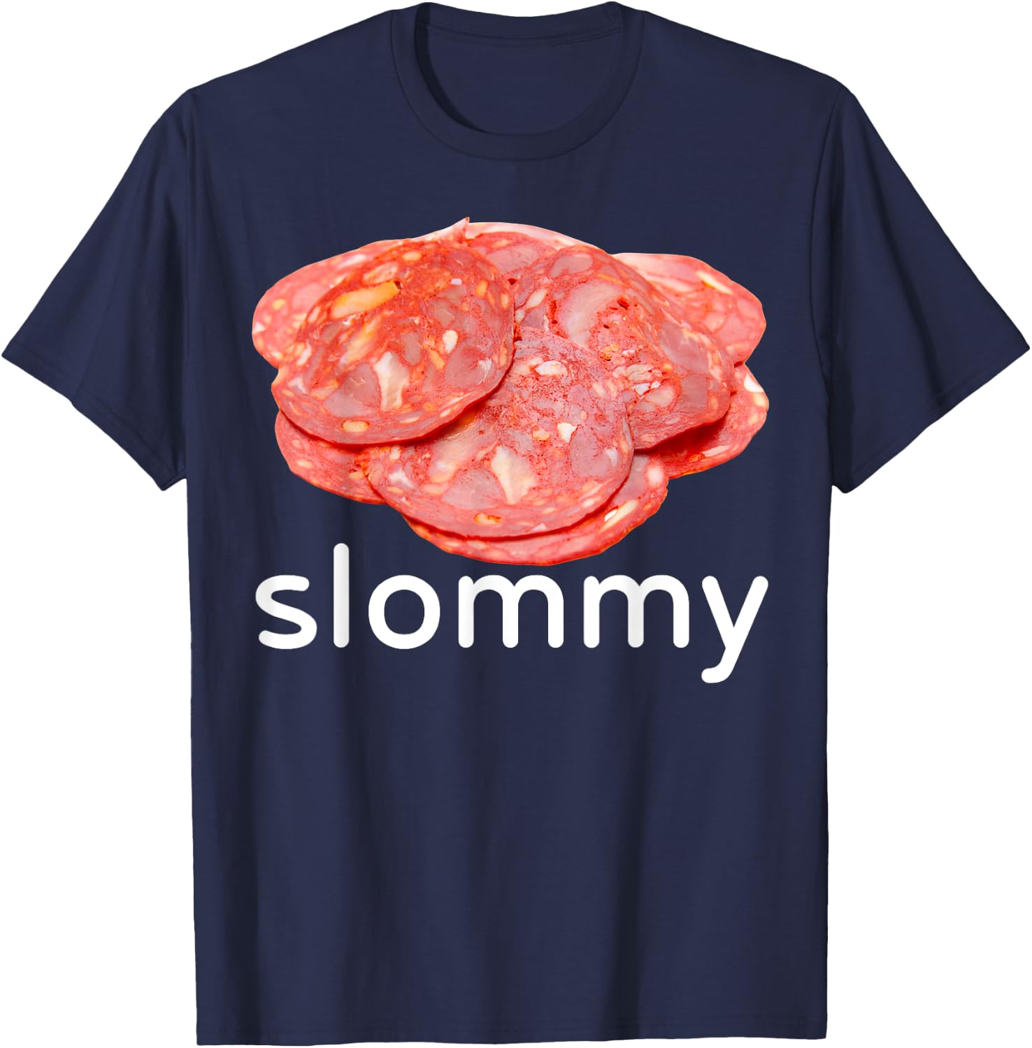 Slommy Salami Meme Oddly Specific Funny Memes Internet Memes T-Shirt - T-Shirt | Navy