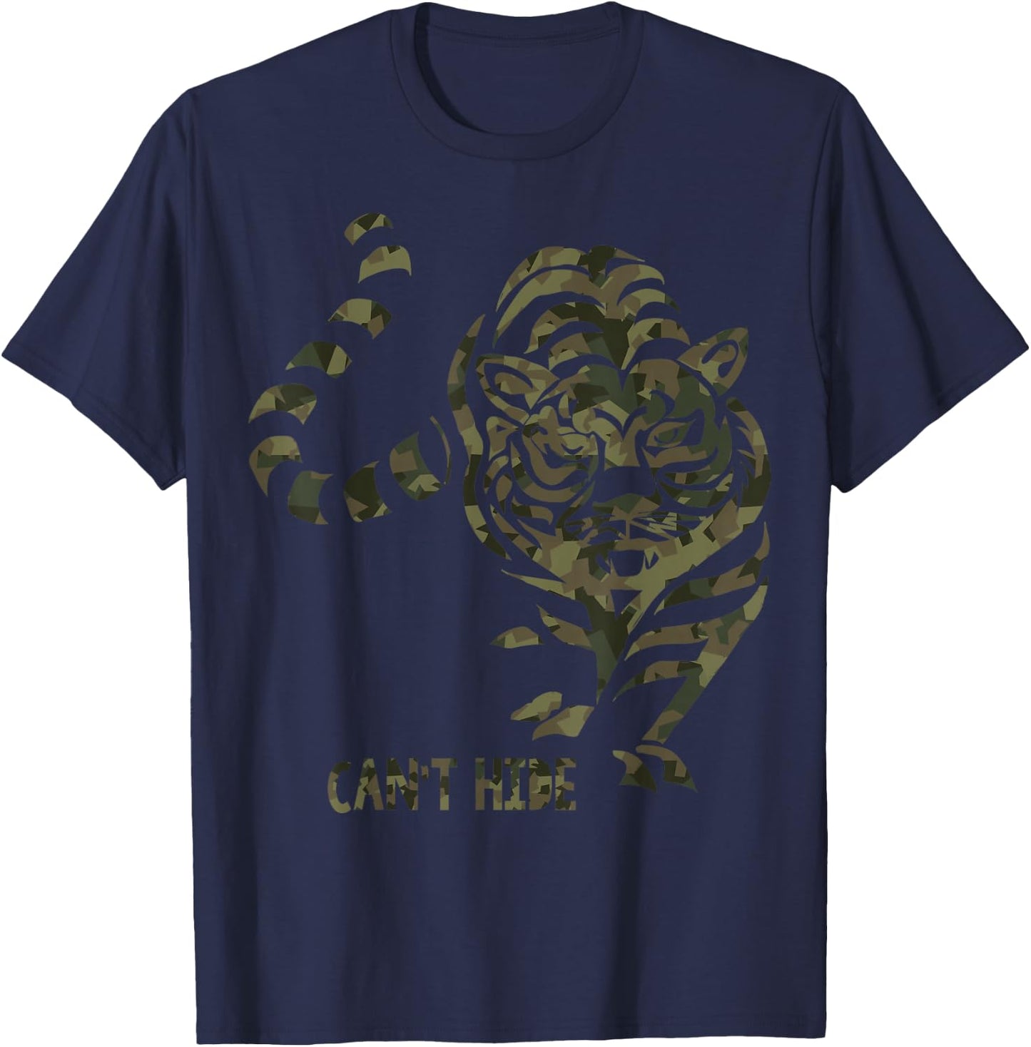 Bengal tiger shirt can't hide camo - Bangladesh t shirt man T-Shirt - T-Shirt | Navy