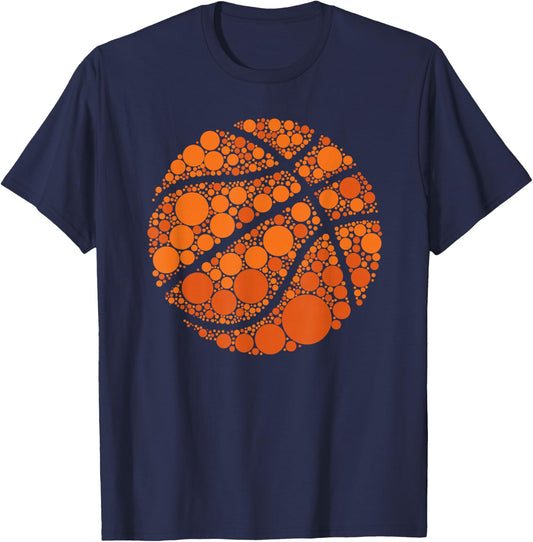 International Dot Day Basketball sports boys girls teacher T-Shirt - T-Shirt | Navy