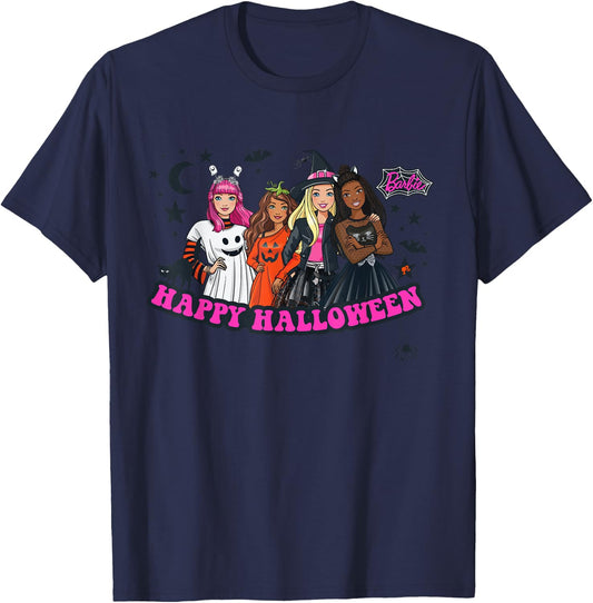 Barbie - Happy Halloween Trick or Treat T-Shirt - T-Shirt | Navy