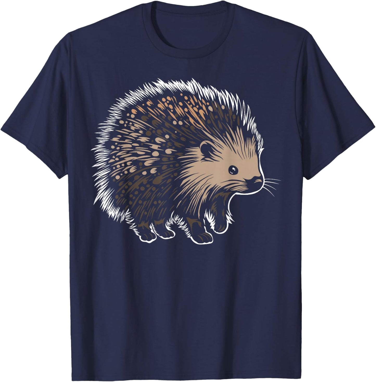 USA America - Animals - North American Porcupine T-Shirt - T-Shirt | Navy
