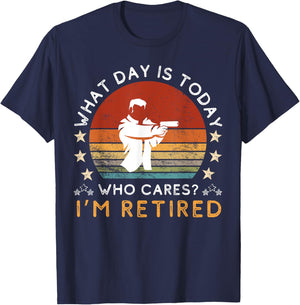 Humorous 'retired Shooting' for Gun Enthusiasts T-Shirt - T-Shirt | Navy