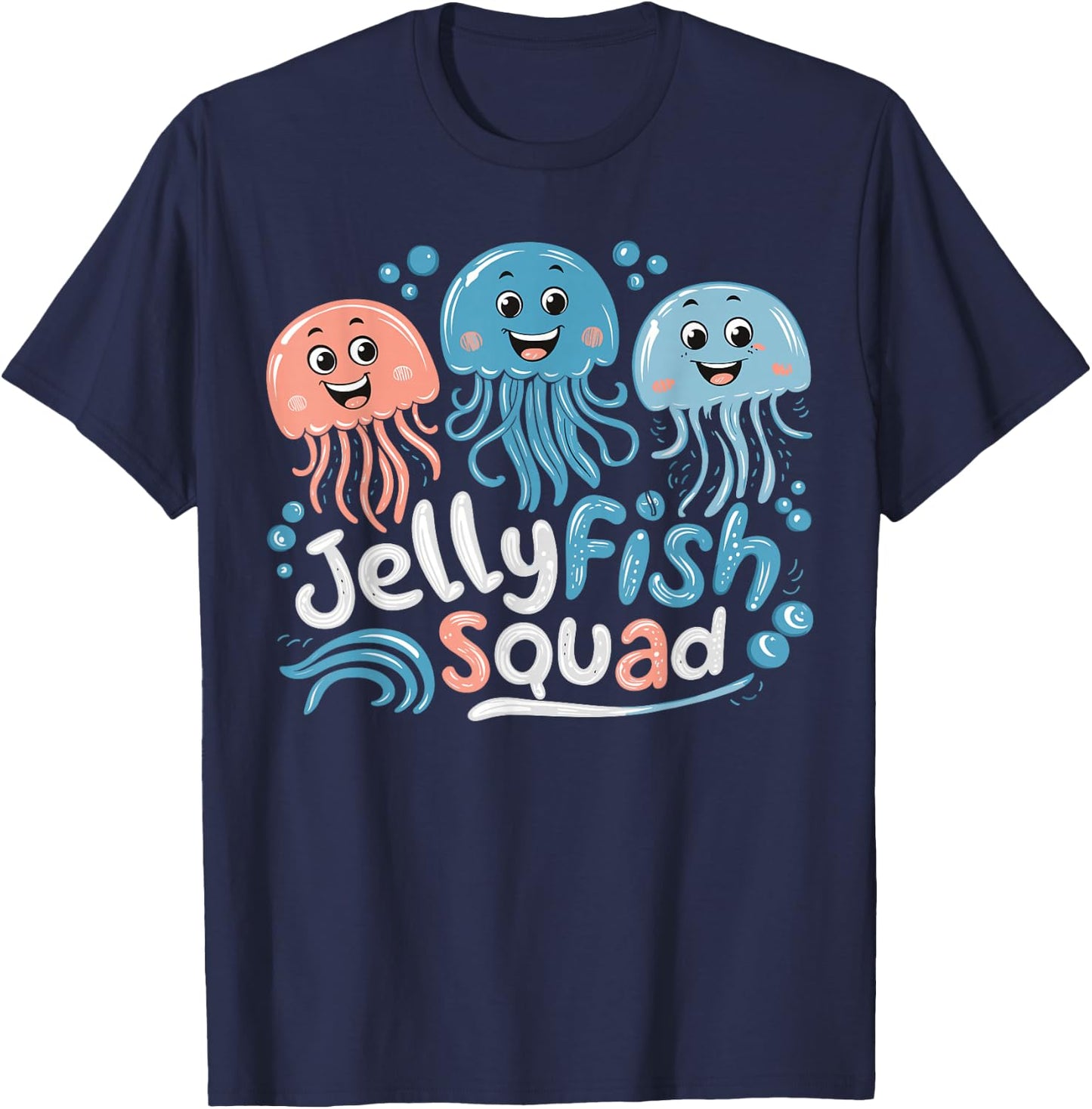 Jellyfish Squad for Jellyfish Lover Shirt | Jellyfish T-Shirt - T-Shirt | Navy