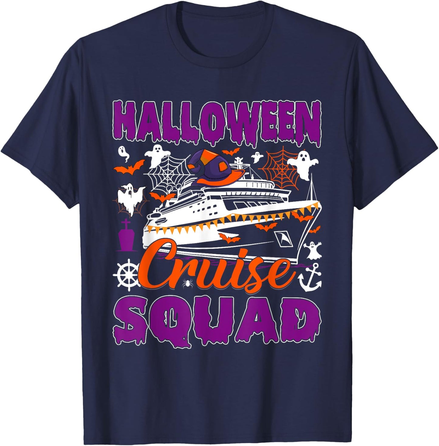 Family Cruise 2024 Family Matching Halloween Cruise 2024 T-Shirt - T-Shirt | Navy